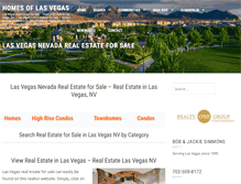 Tablet Screenshot of homes-of-las-vegas.com
